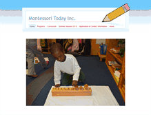 Tablet Screenshot of montessoritodayinc.com